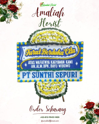 Papan Bunga Duka di Langowan Timur