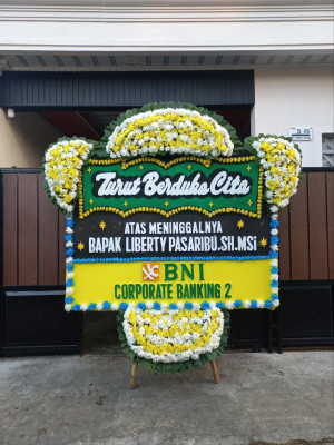 Papan Bunga Duka di Langowan Timur