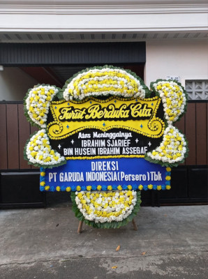 Papan Bunga Duka di Langowan Timur