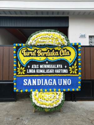 Papan Bunga Duka di Langowan Timur