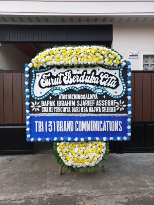 Papan Bunga Duka di Langowan Timur